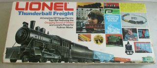 Vintage Lionel Thunderball Freight 027 Gauge Train Set 6 - 1581 Complete