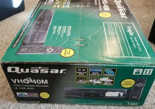 Panasonic Quasar Vhq - 40m Video Cassette Recorder 4 Head Vcr Vhs Player