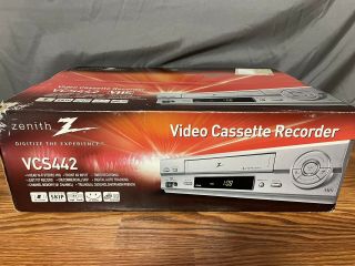 Zenith Vcs442 Vcr Vhs Player 4 Head Hi - Fi Stereo Video Cassette Recorder