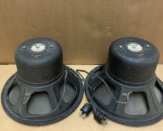Pair Jensen A12 Field Coil Speakers 12 Ohms,  Matching ’s Cond