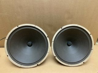 Pair Jensen A12 Field Coil Speakers 12 ohms,  Matching ’s Cond 2