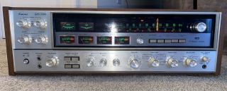 Sansui Qrx - 5500 Quadraphonic Stereo.  Classic Silver Face With Wood Case