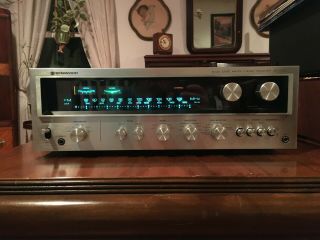 Vintage Kenwood Kr - 6400 Solid State Stereo Receiver W/new Lamps