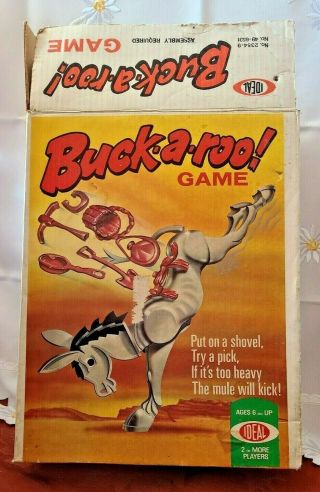 Vintage Buck - A - Roo Game 1970 Ideal Action Game Originally At Sears