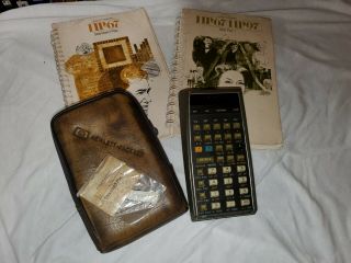 Hewlett Packard Hp - 67 Programmable Calculator With Case And 2 Manuals