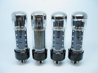 4 X Rft El34 - 6ca7 Test Strong & Matched Vacuum Audio Output Pentode Power Tube
