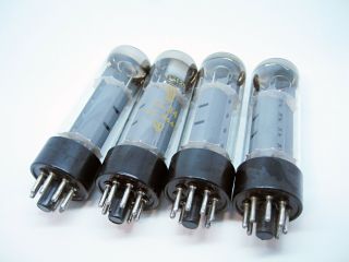 4 x RFT EL34 - 6CA7 Test STRONG & MATCHED Vacuum Audio Output Pentode Power Tube 3