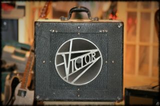 Vintage Victor Tube Amp Speaker & Cabinet Very Rare Utah 12 " Alnico