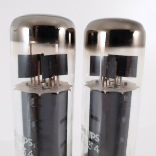 2 X EL34 PHILIPS TUBE.  RFT PRODUCTION.  MATCHED PAIR.  CG ENA 3