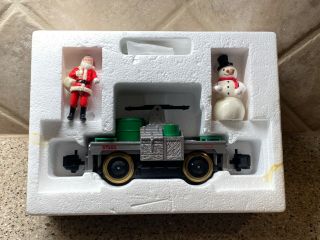 Lionel Operating Hand Car Santa & Snowman Large Scale Made In Usa