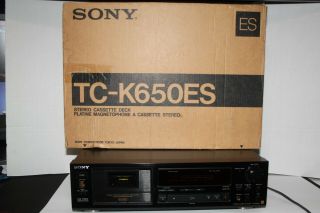 Sony Tc - K650es Stereo Cassette Deck