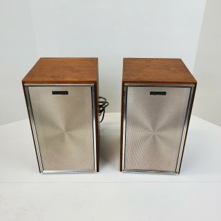 Vintage Pioneer Cs - 51 Stereo Speaker 2 20 Watt 16 Ohm Wood Cabinet