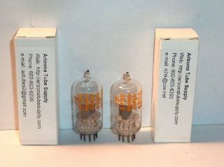 Western Electric Jw5755 5755 420a Mil - Spec Clear Top Tubes - Matched Pair,