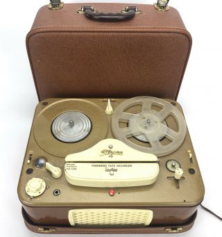 Vintage Tandberg Model 4 F Reel To Reel Tape Recorder