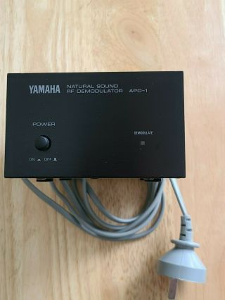 Yamaha Natural Sound Rf Demodulator Apd - 1 Ac - 3 Dolby Digital With Coax Cables