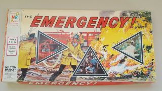 Vintage Milton Bradley Emergency Board Game 1973 Incomplete Read