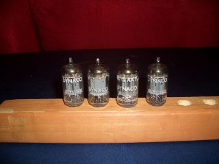 4 Telefunken Smooth Plate 12ax7 Ecc83 Dynaco Label Strong Tubes