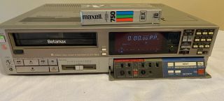 Read Dis.  Sony Betamax Sl2710 Hi - Fi Stereo Video Cassette Vcr Recorder Vintage