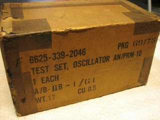 1960s Military An/prm - 10 Electronic Test Oscillator Set