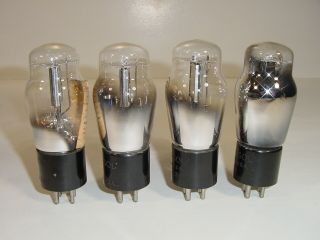 4 Vintage 1940 ' s Tung - Sol Type 71A 171A 271 Engraved Base ST Amp Tube Quad 3