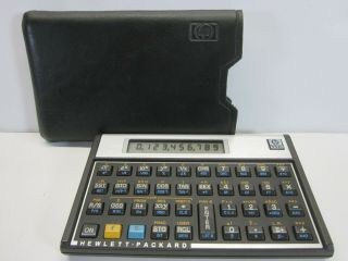 Vintage Hewlett Packard Hp - 11c Scientific Calculator W/ Case (,)