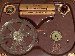 Vintage Webcor Model 210 Portable Reel - To - Reel Tape Recorder