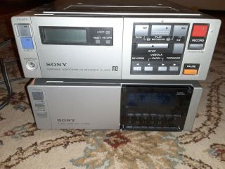 Sony Sl - 2000 Betamax Player Recorder & Sony Tuner Timer Unit Tt - 2000