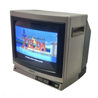 Vintage Sony Trinitron Kv - 1370r 13 " Color Television Retro Gaming Tv W/ Remote