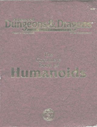 Universal Monsters - Dungeons & Dragons - 1995 - The Complete Book Of Humanoids - Tsr
