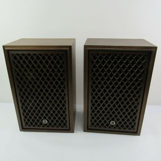 Sansui Sp - 30 2 - Vintage Way Speakers Wood Lattice Grills Collectible
