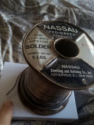 Western Electric NASSAU pedigreed solder. 3