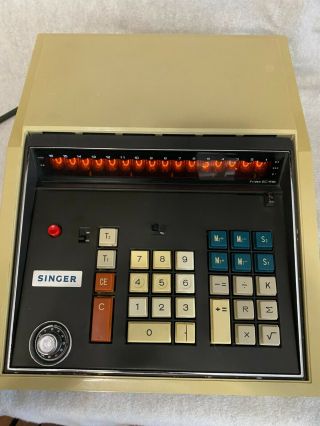 Singer Ec1116 - - 16 Digit Nixie Tube Calculator - 1970