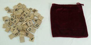 Replacement 100 Letter Tiles Scrabble Crossword Game Retro Series Edition 1949