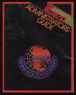 Top Secret / S.  I.  Rpg Administrators Guide 1987 Tsr Administrators 