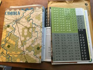 SPI Strategy & Tactics 65 COBRA,  Patton ' s 1944 Summer Offensive Unpunched 2