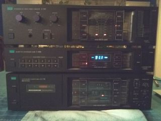 Sansui A - 909 Amp,  T - 1010 Tuner,  D - 77r Cassette Deck Stereo System