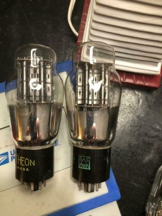 Nos Testing Matched Pair 6b4g Vacuum Tubes Made By Rca,  4 71a