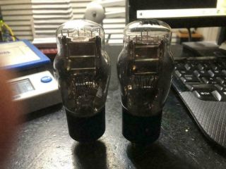 NOS testing matched pair 6B4G vacuum tubes made by RCA,  4 71A 3