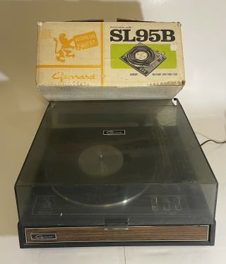 Vintage Garrard Sl - 95b Turntable With Boxes