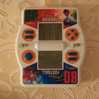 Vintage 1990 Tiger Electronics Bo Jackson Baseball And Football Handheld Game