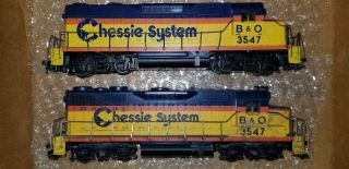 Ho Scale 2 Athearn Gp - 35 Chessie System Locomotives
