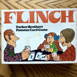 Flinch Vintage 1976 Parker Brothers Card Game Solitaire Muggins Authors