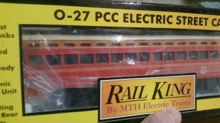 Mth Railking 30 - 2513 - 1 Pacific Pcc Electric Streetcar With Protosound