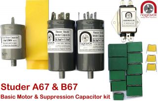 Studer A67 B67 Basic Motor & Suppression Capacitor Kit