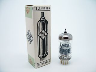 1 X Nos Telefunken E88cc - 6922 - Cca Test V.  Good ◇ Diamond Ulm Dual Triode Tube