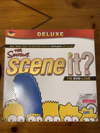 Scene It The Simpsons (Deluxe Edition) (DVD / HD Video Game,  2009) 2