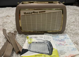 Grundig Teddy Boy 2/59e All Transistor Radio Good Bought At 6/19/1962