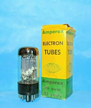 Amperex Bugle Boy Gz34 5ar4 Rectifier Tube Nos/nib Dd Getters