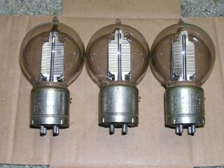 Three (3) Western Electric 216 - A Vacuum Tubes Tennis Ball Double - No Res