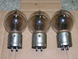 THREE (3) WESTERN ELECTRIC 216 - A VACUUM TUBES TENNIS BALL DOUBLE - NO RES 2